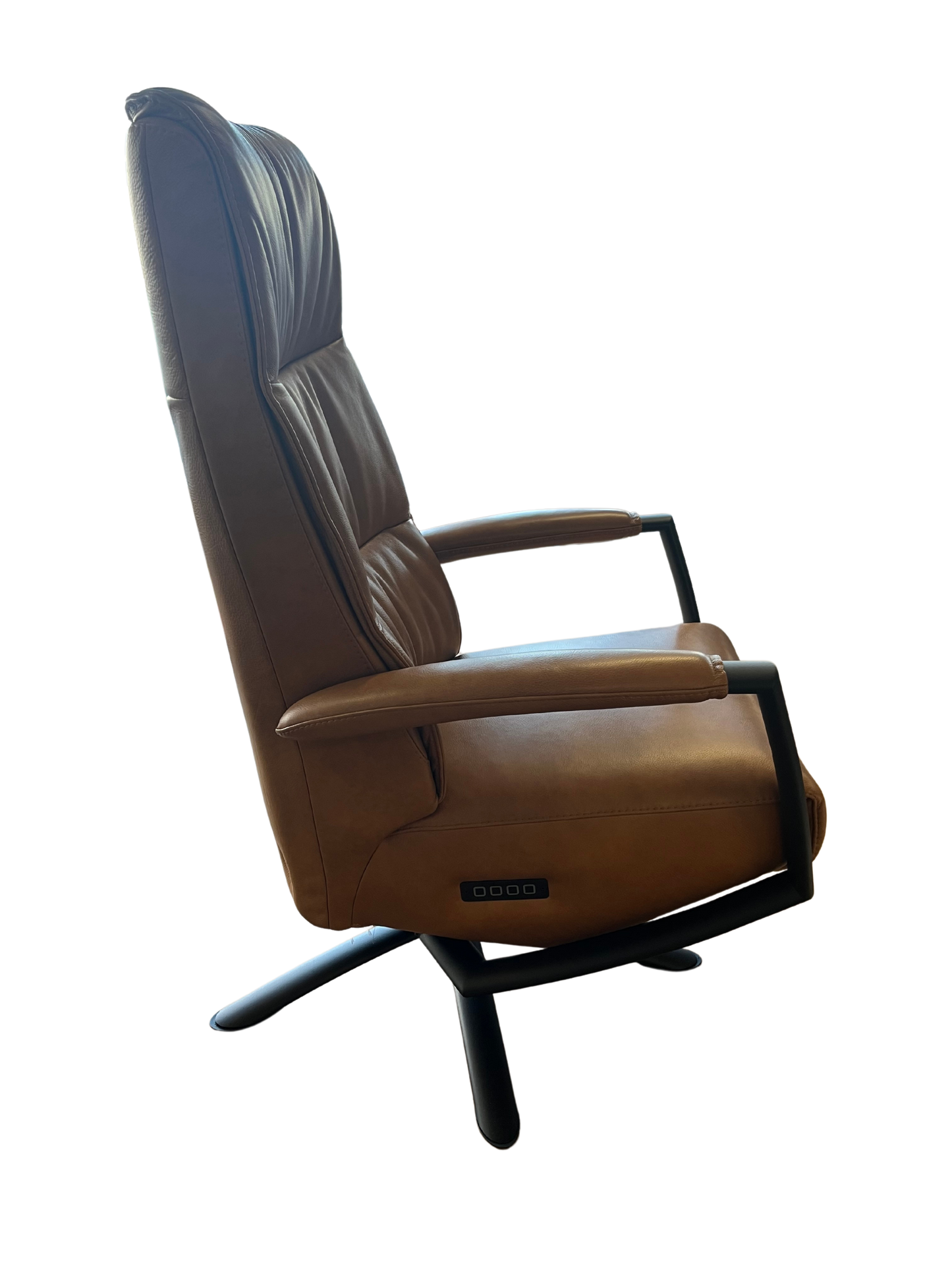 Relaxsessel Leder Braun mit 2 Motoren