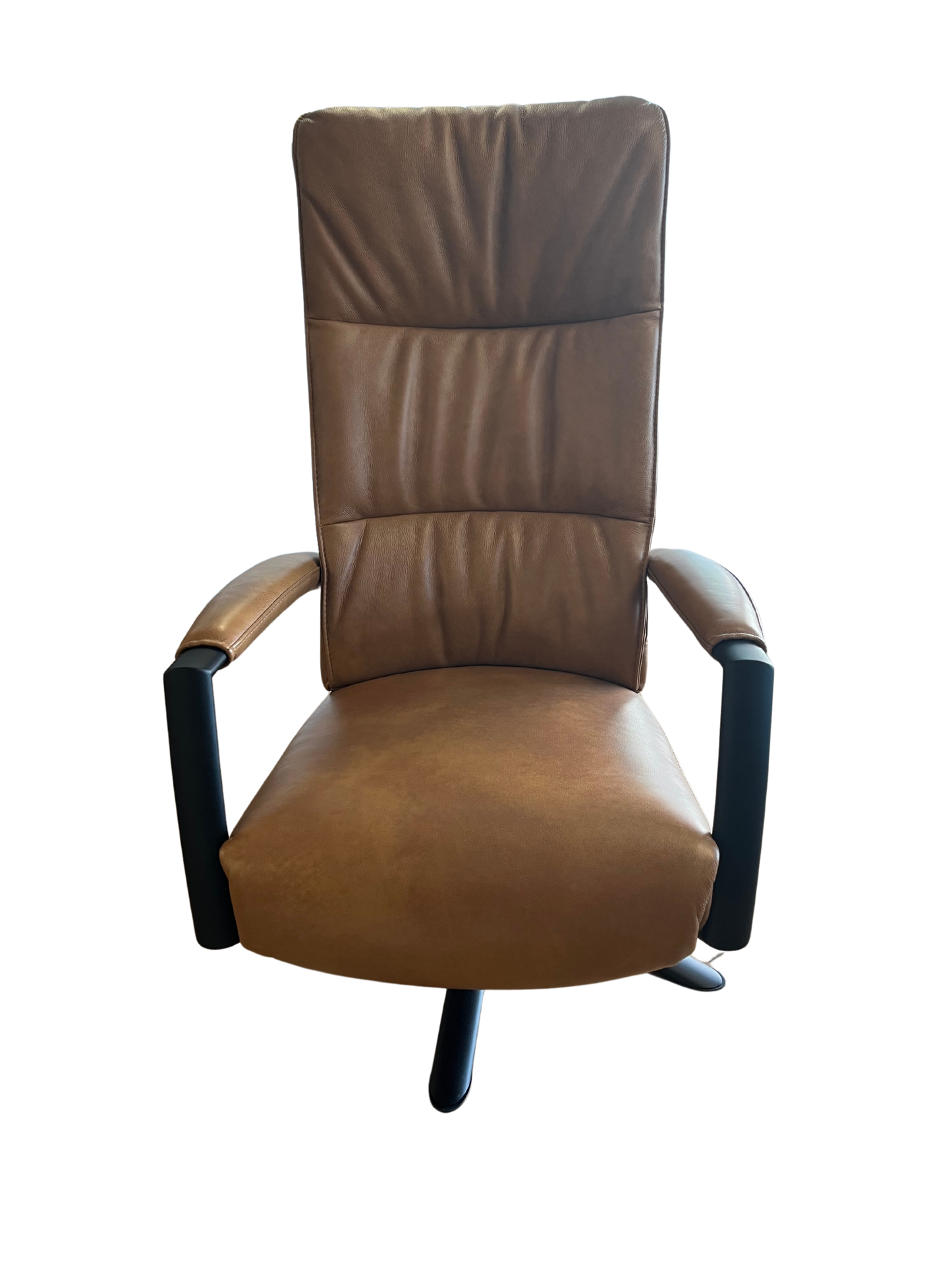 Relaxsessel Leder Braun mit 2 Motoren