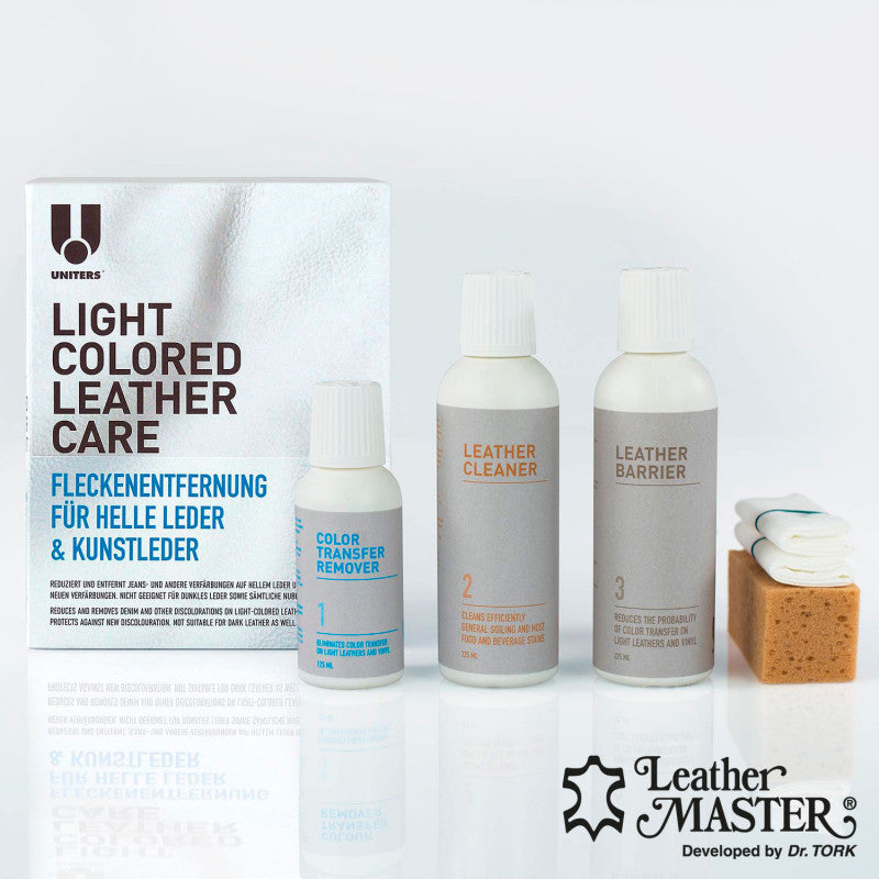 Ligth Colored Leather Care Maxi Kit