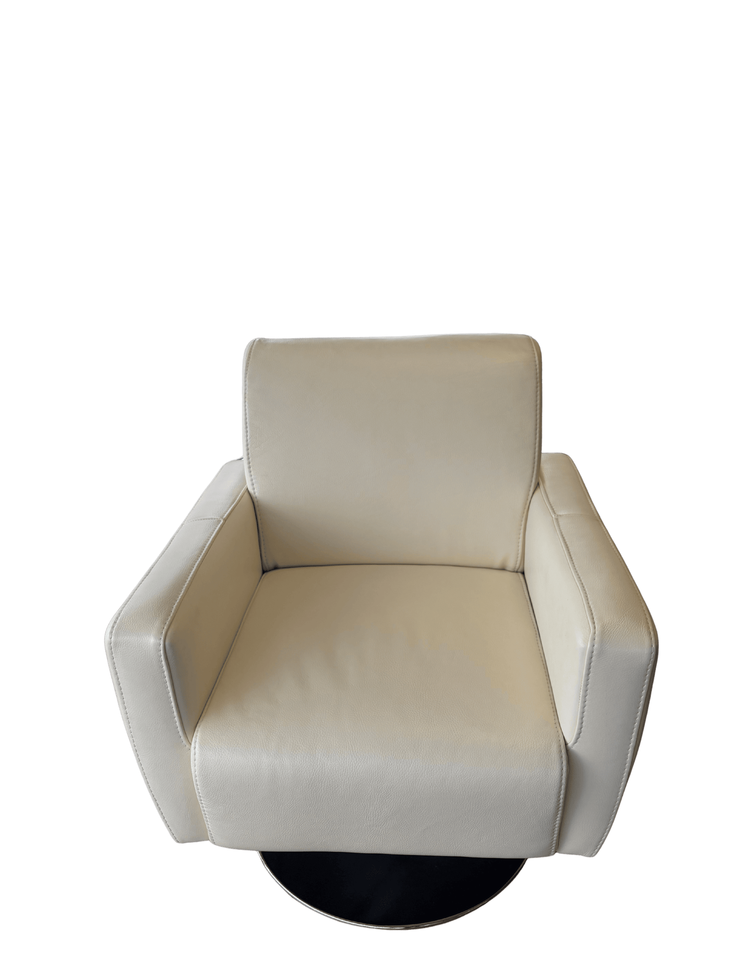 Sessel Leder Offwhite